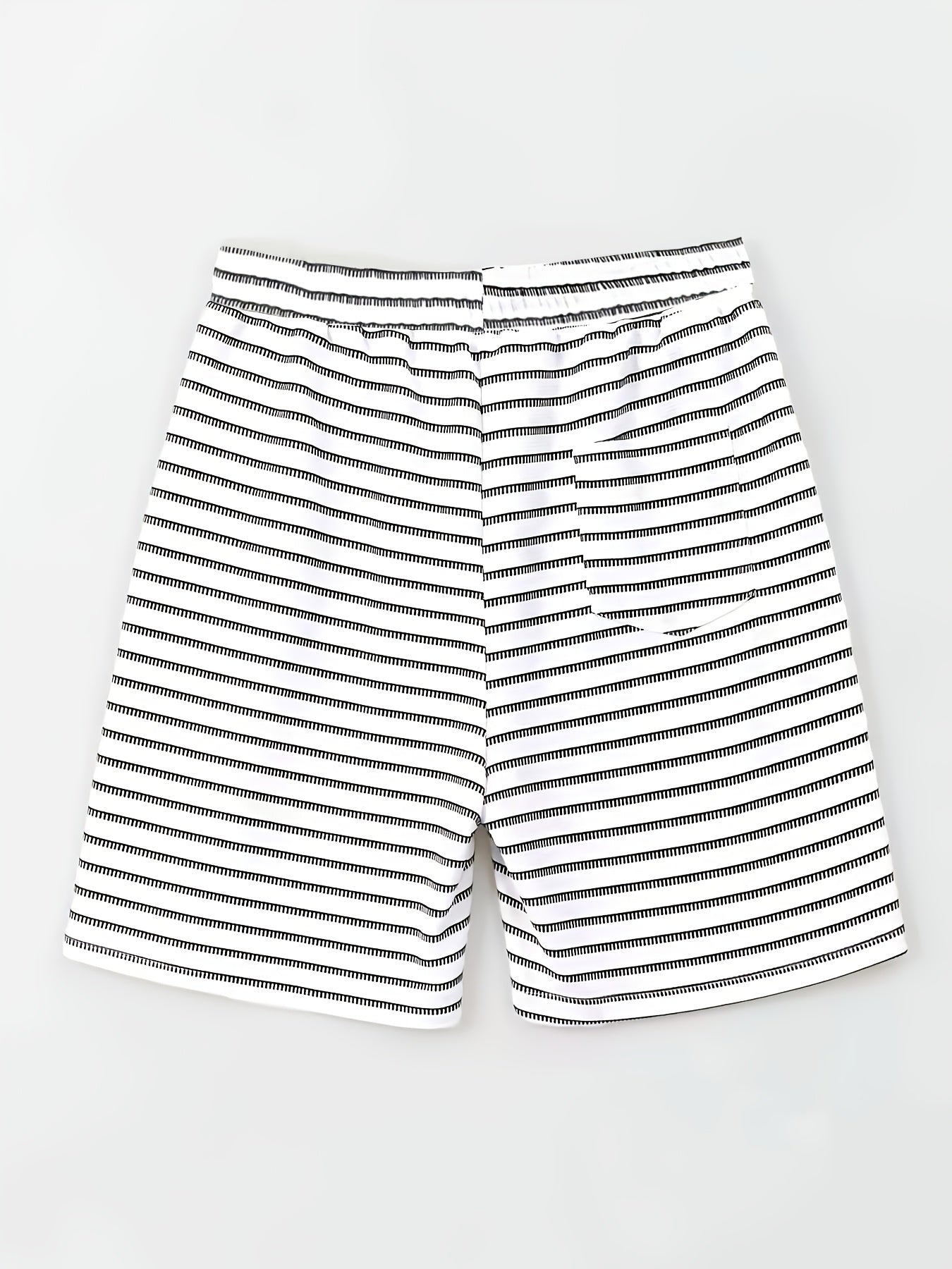 Short Riviera rayé en maille texturée