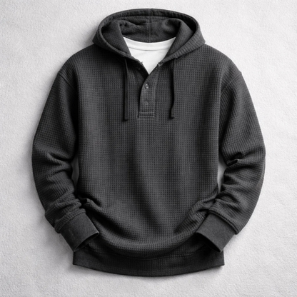 Sweat à Capuche Beaumont en Maille Gaufrée