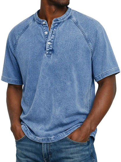 Chemise vintage boutonnée pour homme