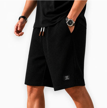 Bermuda capri en maille gaufrée