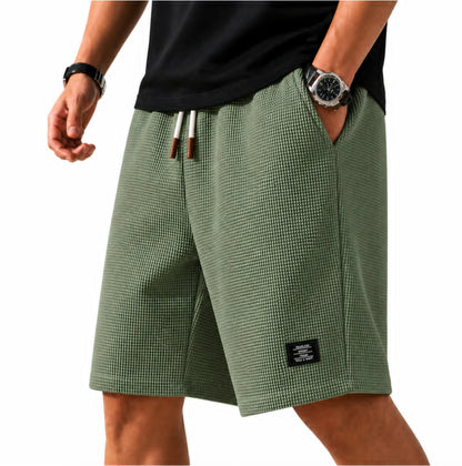 Bermuda capri en maille gaufrée